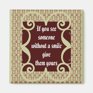 ANTIQUE STYLE SMILE MAGNET