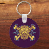 Antique Sugar Skull Schlüsselanhänger (Vorderseite)