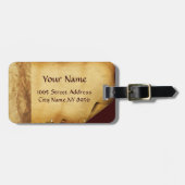 ANTIQUE TALISMAN / PIRATES TREASKARTEN GEPÄCKANHÄNGER (Vorderseite horizontal)