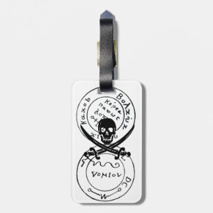 ANTIQUE TALISMAN / PIRATES TREASKARTEN GEPÄCKANHÄNGER