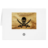 ANTIQUE TALISMAN / PIRATES TREASSE KARTE WAX SIEGE (Rückseite Horizontal)