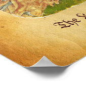 Antique Tarots / Deutsche Hof Cards / Dame of Hogs Poster (Ecke)