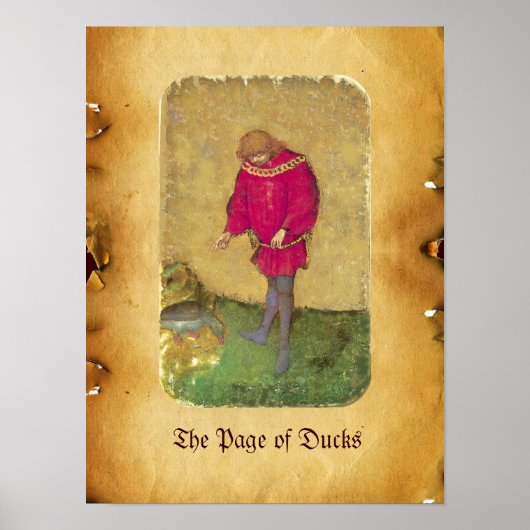 Antique Tarots/Deutsche Hofkarten/Entenseite Poster (Vorne)