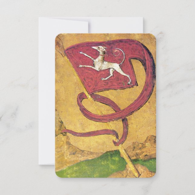 Antique Tarots / Deutsche Hofkarten / Hundebanner (Vorderseite)