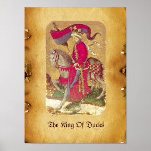 Antique Tarots/Deutsche Hofkarten/König der Enten Poster