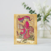 Antique Tarots/Deutsche Hofkarten/König der Enten Postkarte (Stehend Vorderseite)