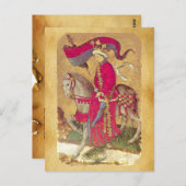 Antique Tarots/Deutsche Hofkarten/König der Enten Postkarte (Vorne/Hinten)