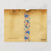 Antique Tarots/Deutsche Hofkarten/König der Enten Postkarte (Rückseite)