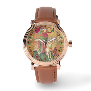 Antique Tarots / Deutsche Hofkarten / König der Fa Armbanduhr