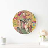 Antique Tarots / Deutsche Hofkarten / König der Fa Große Wanduhr (Zuhause)