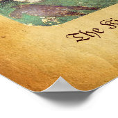 Antique Tarots / Deutsche Hofkarten / König der Fa Poster (Ecke)