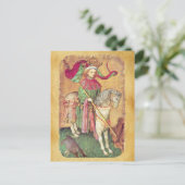 Antique Tarots / Deutsche Hofkarten / König der Fa Postkarte (Stehend Vorderseite)