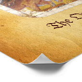 Antique Tarots / German Court Cards / Königin der Poster (Ecke)