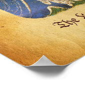 Antique Tarots / German Court Cards / Lady of Hart Poster (Ecke)