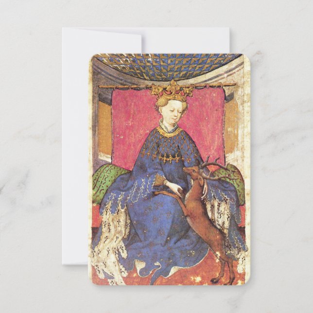 Antique Tarots / German Court Cards / Queen of Har (Vorderseite)