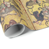 Antique Tarots / German Court Cards / Sieben Hunde Geschenkpapier (Rolleneckpunkt)