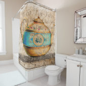 Antique Tea Pot Duschvorhang (Beispiel)