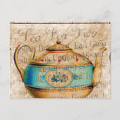 Antique Tea Pot Postkarte (Vorderseite)