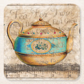 Antique Tea Pot Rechteckiger Pappuntersetzer (Vorderseite)