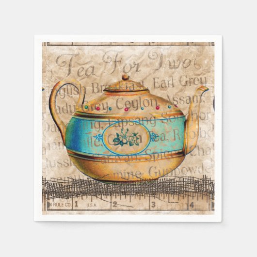 Antique Tea Pot Serviette (Vorderseite)