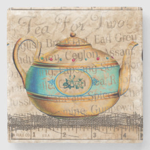 Antique Tea Pot Steinuntersetzer