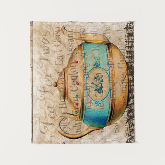 Antique Tea Pot Wandteppich (Vorderseite)