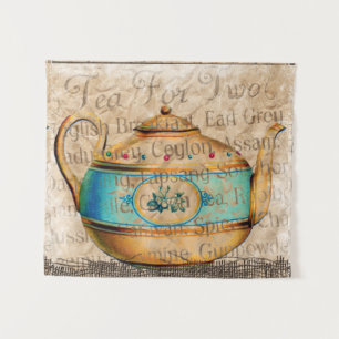 Antique Tea Pot Wandteppich