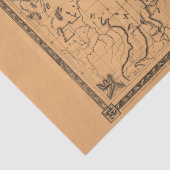 Antique Texas Karte #1 Seidenpapier (Detail)