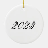 Antique Tiger Cat Keramik Ornament (Hinten)