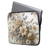 Antique Tinge Yellow Floral Perfektion Laptopschutzhülle (Vorderseite Links)