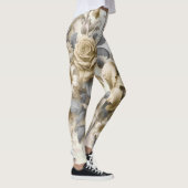 Antique Tinge Yellow Floral Perfektion Leggings (Rechts)
