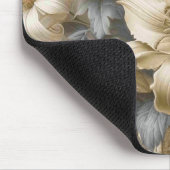 Antique Tinge Yellow Floral Perfektion Mousepad (Ecke)