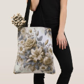 Antique Tinge Yellow Floral Perfektion Tasche (Von Nahem)