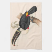 Antique Toucan Bird Wildlife Painting Geschirrtuch (Vertikal)