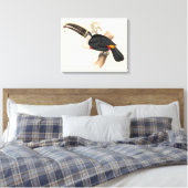 Antique Toucan Bird Wildlife Painting Leinwanddruck (Insitu (Schlafzimmer))