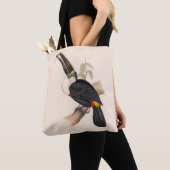 Antique Toucan Bird Wildlife Painting Tasche (Von Nahem)