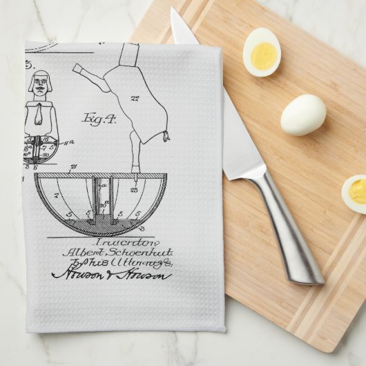 Antique Toy 1908 Roly Poly Patent Zeichnend Geschirrtuch (Viertel Falte)