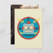 Antique Toy Robot Birthday Dankeskarte (Vorne/Hinten)
