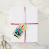 Antique Toy Robot Birthday Geschenkanhänger (Mit Garn)