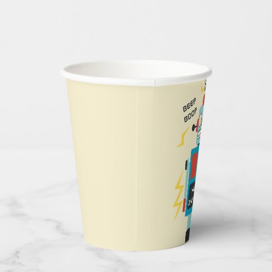 Antique Toy Robot Birthday Pappbecher (Rechts)