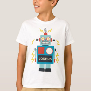 Antique Toy Robot Birthday T-Shirt