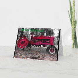 Antique Tractor Weihnachtskarte von Vibeli Feiertagskarte