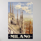Antique Travel Poster Mailand Italien 1920 (Vorne)