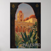 Antique Travel Poster Palermo Italien 1920 (Vorne)