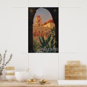 Antique Travel Poster Palermo Italien 1920 (Küche)