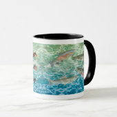 Antique Trout Flies / Lures Coffee Mug Tasse (VorderseiteRechts)