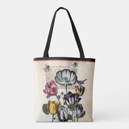 Antique Tulips Tasche (Rückseite)