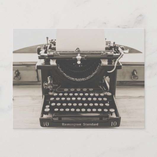 ANTIQUE TYPEWRITER POSTCARDS POSTKARTE (Vorderseite)