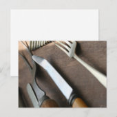 Antique Utensils Postkarte (Vorne/Hinten)