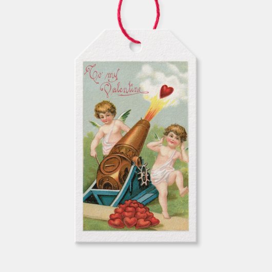 Antique Valentine Geschenkanhänger (Vorderseite)
